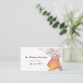 Carte de visite de service de nettoyage profession (Debout devant)