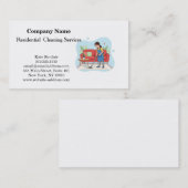 Carte de visite de service de nettoyage profession (Devant / Derrière)