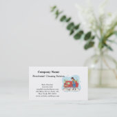 Carte de visite de service de nettoyage profession (Debout devant)