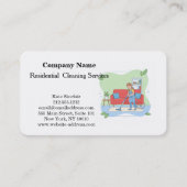 Carte de visite de service de nettoyage profession (Devant)