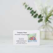 Carte de visite de service de nettoyage profession (Debout devant)