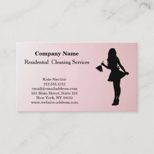 Carte de visite de service de nettoyage profession