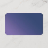 Carte de visite de service de nettoyage violet et (Dos)