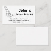 Carte de visite de service de pelouse complet de l (Devant / Derrière)