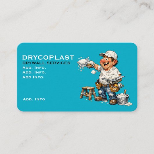 Carte de visite de service de placoplâtre (Devant)