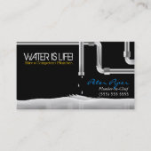 Carte de visite de service de plomberie (Devant)