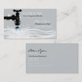 Carte de visite de service de plomberie (Devant / Derrière)