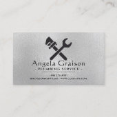 Carte de visite de service de plomberie profession (Devant)