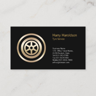 Carte de visite de service de pneus auto Icon