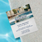 Carte de visite de service de pool avec photo pers