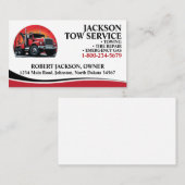 Carte de visite de service de remorquage de dépann (Devant / Derrière)