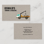 Carte de visite de service de remorquage et de rem (Devant / Derrière)