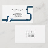 Carte de visite de service de réparation et de plo (Devant / Derrière)