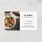 Carte de visite de service de restauration (Devant)