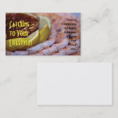 Carte de visite de service de restauration (Devant / Derrière)