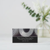 Carte de visite de service de société d'escrime (Debout devant)