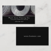 Carte de visite de service de société d'escrime (Devant / Derrière)