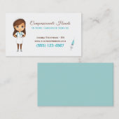 Carte de visite de service de soins infirmiers à d (Devant / Derrière)