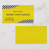 Carte de visite de service de taxi Arrière - plan (Devant / Derrière)