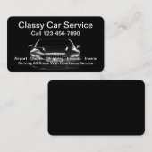 Carte de visite de service de taxi de voiture de l (Devant / Derrière)