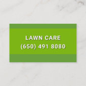 Carte de visite de service de tonte Jardinage (Dos)