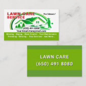 Carte de visite de service de tonte Jardinage (Devant / Derrière)