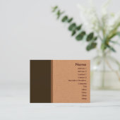 Carte de visite de service de traduction (Debout devant)