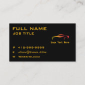 carte de visite de service de voiture (Dos)