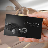 Carte de visite de service de voiture de luxe Uber