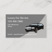 Carte de visite de service de voiture Uber Classy (Devant)