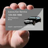 Carte de visite de service de voiture Uber Classy