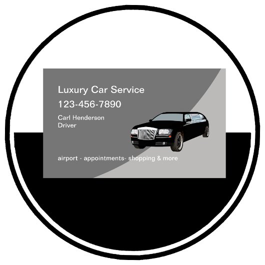 Carte de visite de service de voiture Uber Classy