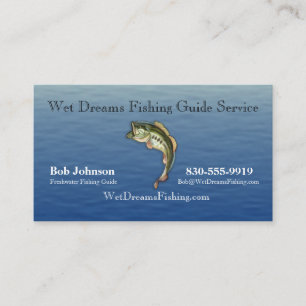Carte de visite de service du guide de pêche
