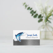 Carte de visite de service du guide de pêche profe (Debout devant)