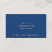 Carte de visite de service du guide de pêche profe (Dos)