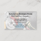 Carte de visite De Service Pièces Et Automobile (Devant)