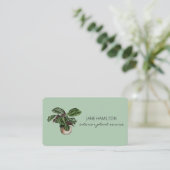 Carte de visite de service Plante design d'intérie (Debout devant)
