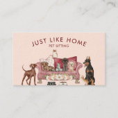 Carte de visite de service pour animaux de compagn (Devant)