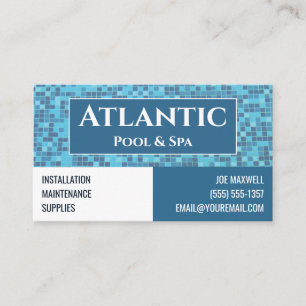 Carte de visite de service Spa de piscine