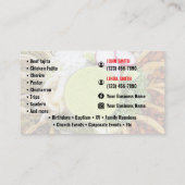 Carte de visite de service Taco (Dos)