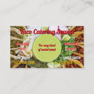 Carte de visite de service Taco