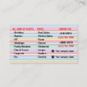 Carte de visite de service Taco (Dos)