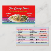 Carte de visite de service Taco (Devant / Derrière)