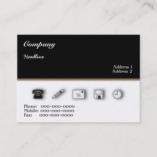 Carte de visite de services aux entreprises (Devant)