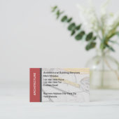 Carte de visite de services de bâtiments architect (Debout devant)