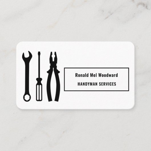 Carte de visite de services de bricolage Tool (Devant)