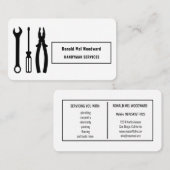 Carte de visite de services de bricolage Tool (Devant / Derrière)