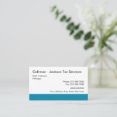 Carte de visite de services de comptable fiscal si (Debout devant)