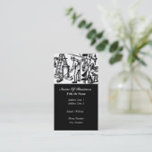 Carte de visite de services de conciergerie (Debout devant)