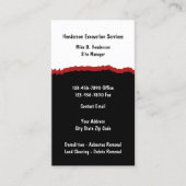 Carte de visite de services de construction de ter (Devant)